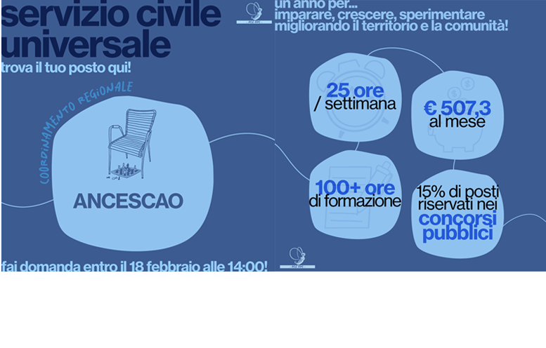 Al momento stai visualizzando NUOVA SCADENZA: diventa volontario per il servizio civile con il progetto di ANCeSCAO Emilia Romagna “Anziani più inclusi: coltiviamo benessere”